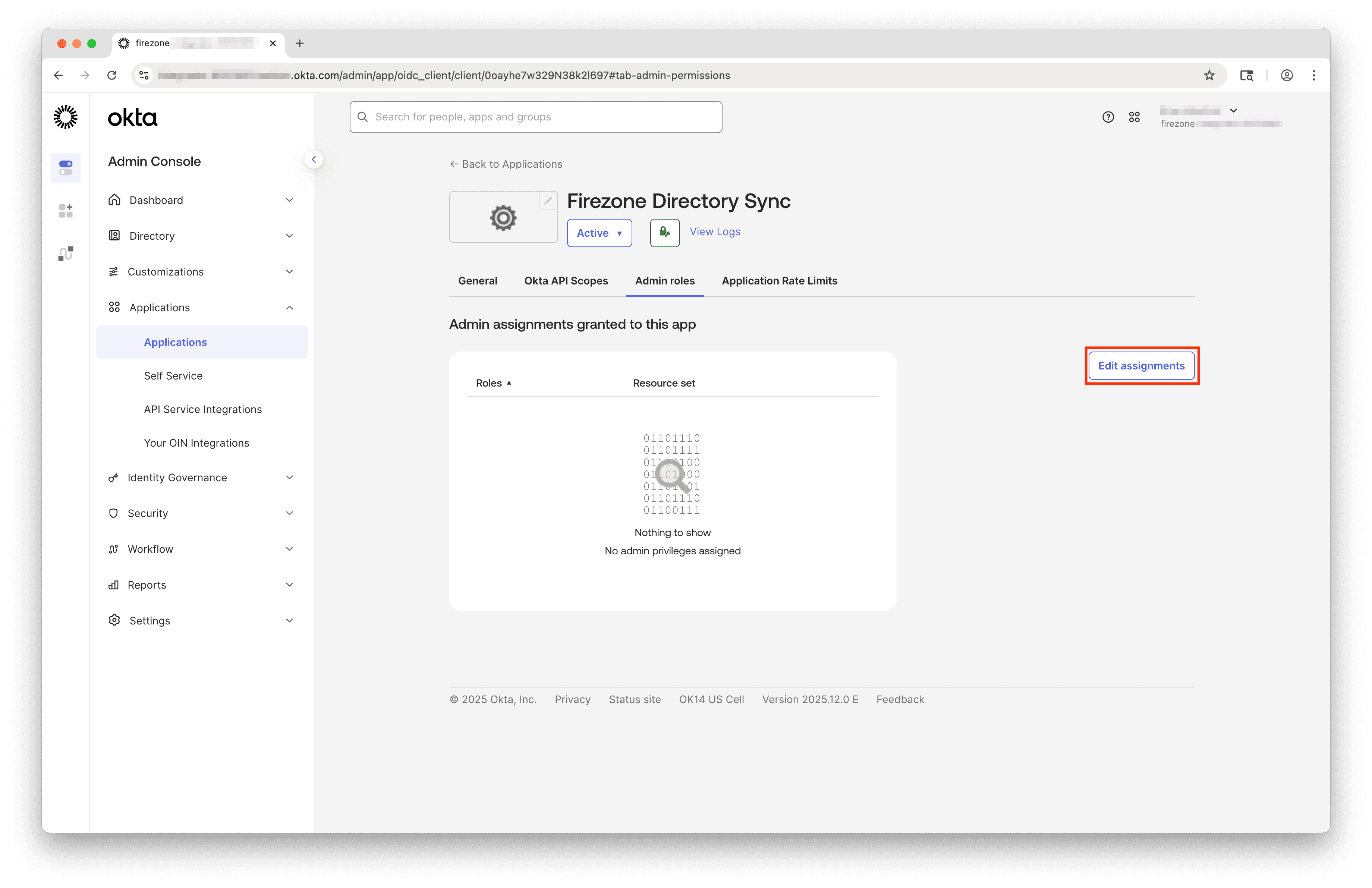 Okta new app integration assign role